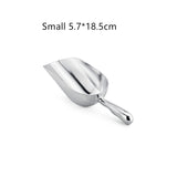 4-Size Aluminum Alloy Ice Shovel Scoop Multifunctional Grain Coffee Beans Bar Cube Scraper Measuring Spoon Kitchen Accessories