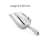 4-Size Aluminum Alloy Ice Shovel Scoop Multifunctional Grain Coffee Beans Bar Cube Scraper Measuring Spoon Kitchen Accessories