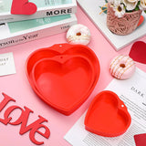 4/6/8 inch Valentine's Day Heart Shaped Cake Pans Non-Stick Reusable Silicone Love Dessert Molds DIY Baking Decoration Tools