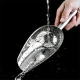 4-Size Aluminum Alloy Ice Shovel Scoop Multifunctional Grain Coffee Beans Bar Cube Scraper Measuring Spoon Kitchen Accessories