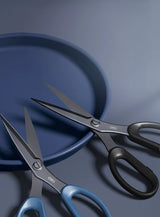 Deli 210/175mm Black Stainless Steel Scissors Business Office Stationery Home Tailor Shears Kitchen Knife Cutter Cutting Tool