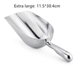 4-Size Aluminum Alloy Ice Shovel Scoop Multifunctional Grain Coffee Beans Bar Cube Scraper Measuring Spoon Kitchen Accessories