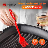 Walfos Silicone Pastry Brush Heat Resistant Basting Oil Brush Set Perfect for Baking BBQ GrillKitchen Cooking BPA Free 5Pcs