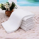 10pcs/lot Good Quality White Cheap Face Towel Small Hand Towels Kitchen Towel Hotel Restaurant Kindergarten Cotton Towel