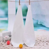 10pcs/lot Good Quality White Cheap Face Towel Small Hand Towels Kitchen Towel Hotel Restaurant Kindergarten Cotton Towel