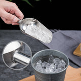 4-Size Aluminum Alloy Ice Shovel Scoop Multifunctional Grain Coffee Beans Bar Cube Scraper Measuring Spoon Kitchen Accessories