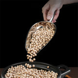 4-Size Aluminum Alloy Ice Shovel Scoop Multifunctional Grain Coffee Beans Bar Cube Scraper Measuring Spoon Kitchen Accessories