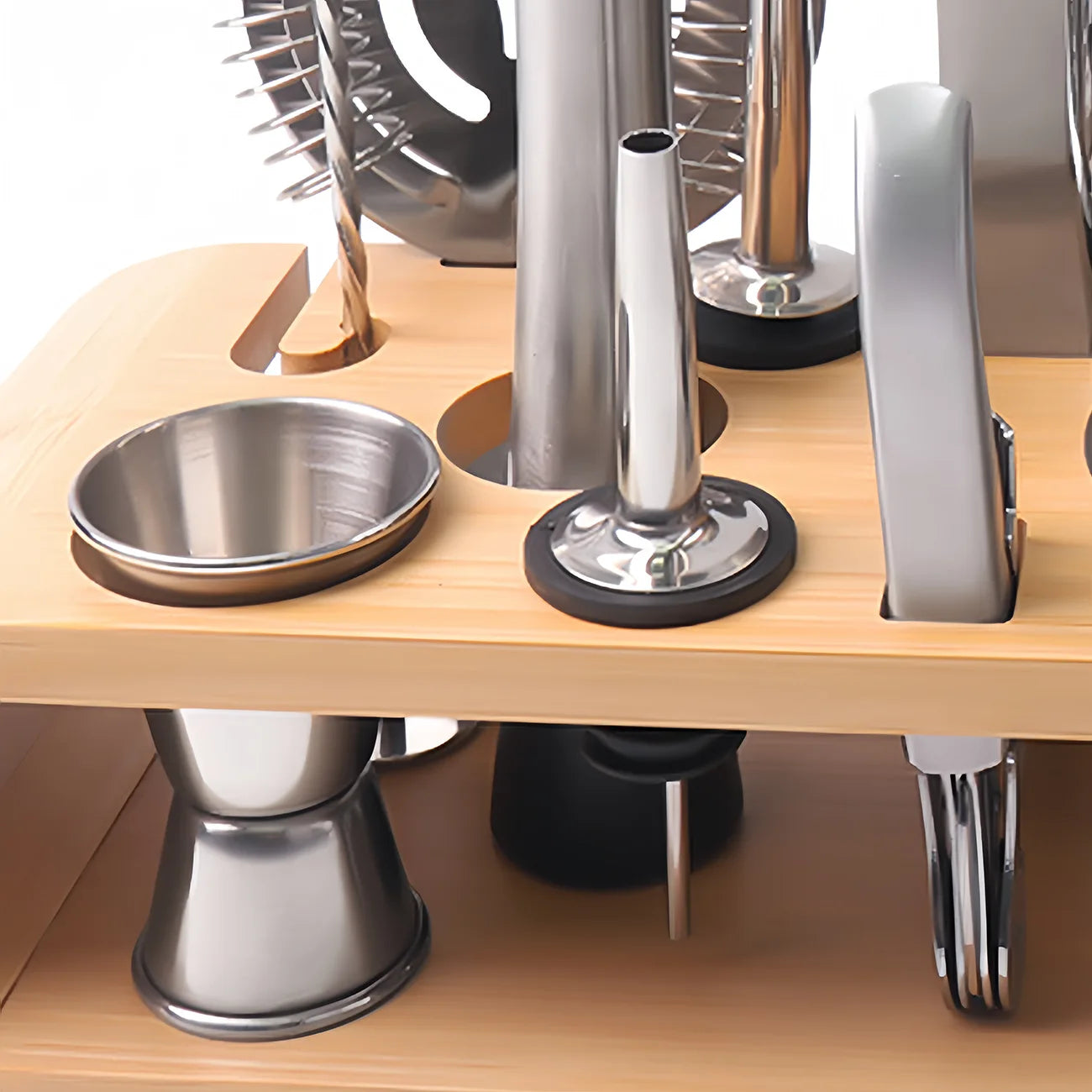 10-Piece Mixology Bartender Kit Bar Tool Set With Stylish Bamboo Stand Perfect Home Bartending Kit Martini Cocktail Shaker Set